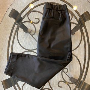A New Day, Size L, Black, Faux Leather Ankle Pants